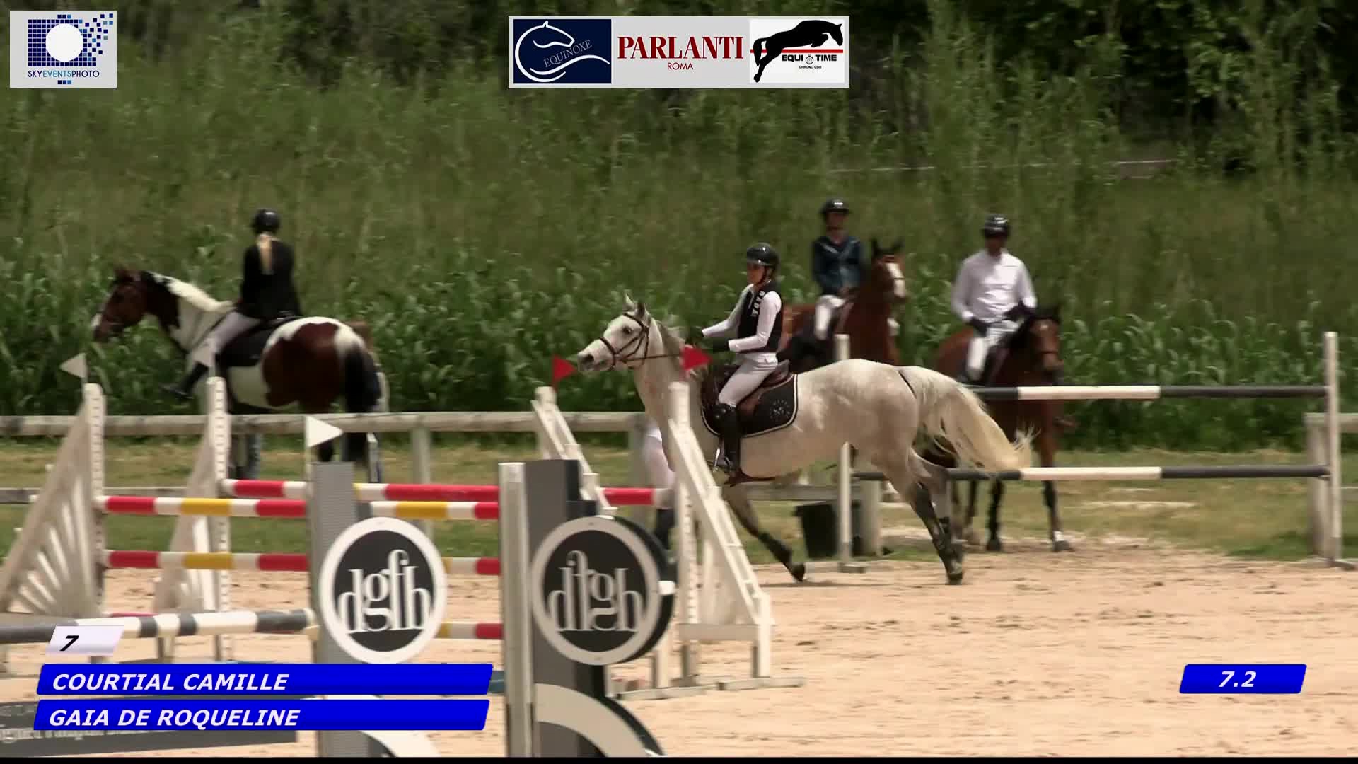 GRANDPRIX TV - DALENNES NATIONAL MAI 2023 - Preparatoire - 1,15 m - GAIA DE  ROQUELINE - CAMILLE COURTIAL